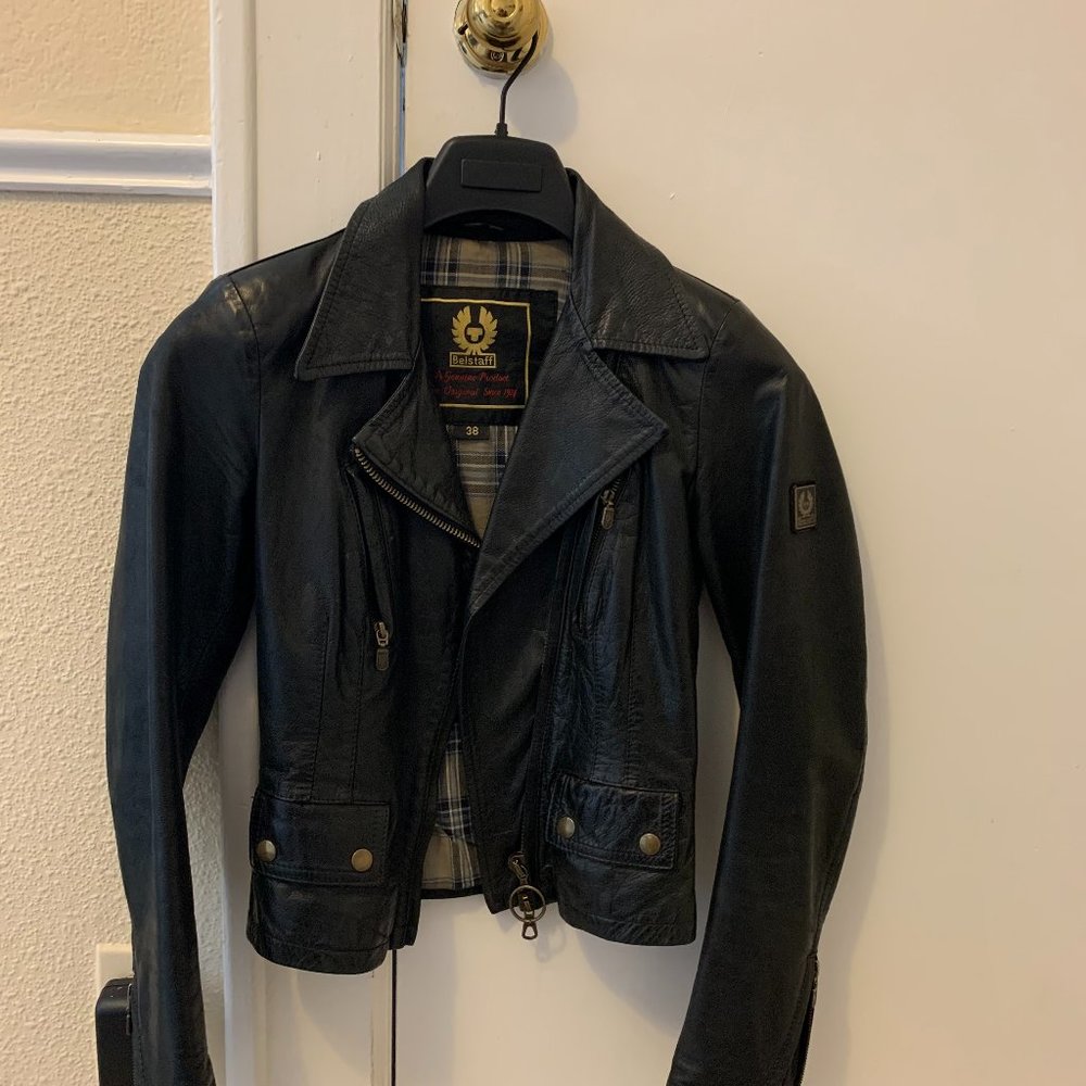 Women's Belstaff Leather Liss Blazer JCrew vintage